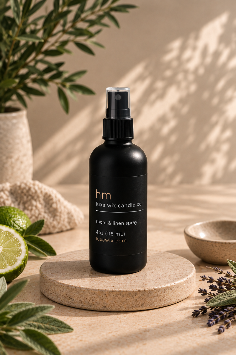 Luxe Wix Spray Society monthly room and linen spray subscription